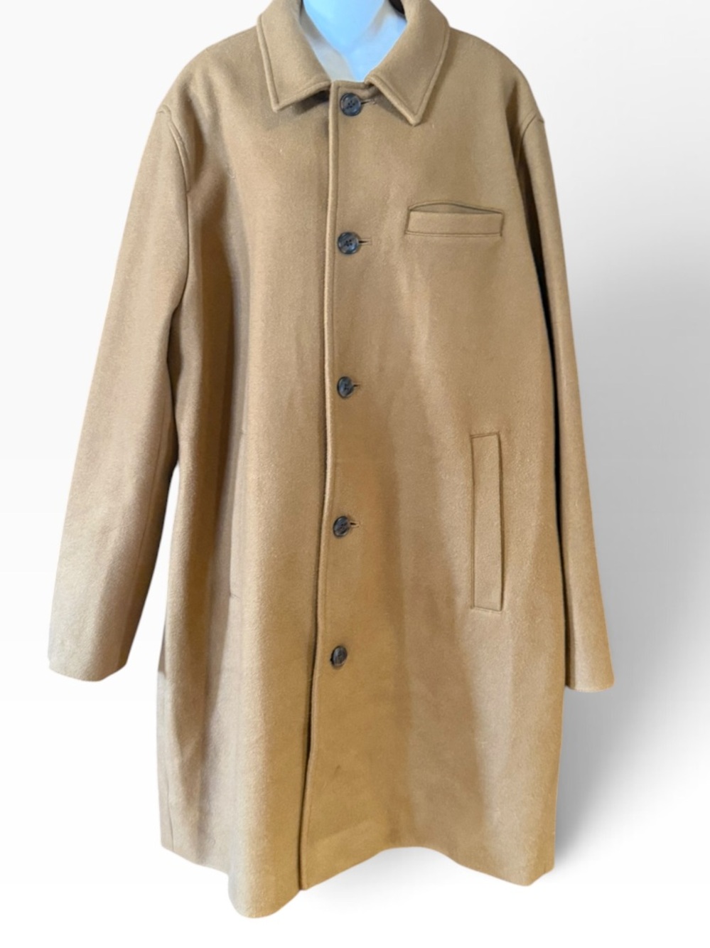 Gap Men’s XL Overcoat in Kola Nut Polyester Blend